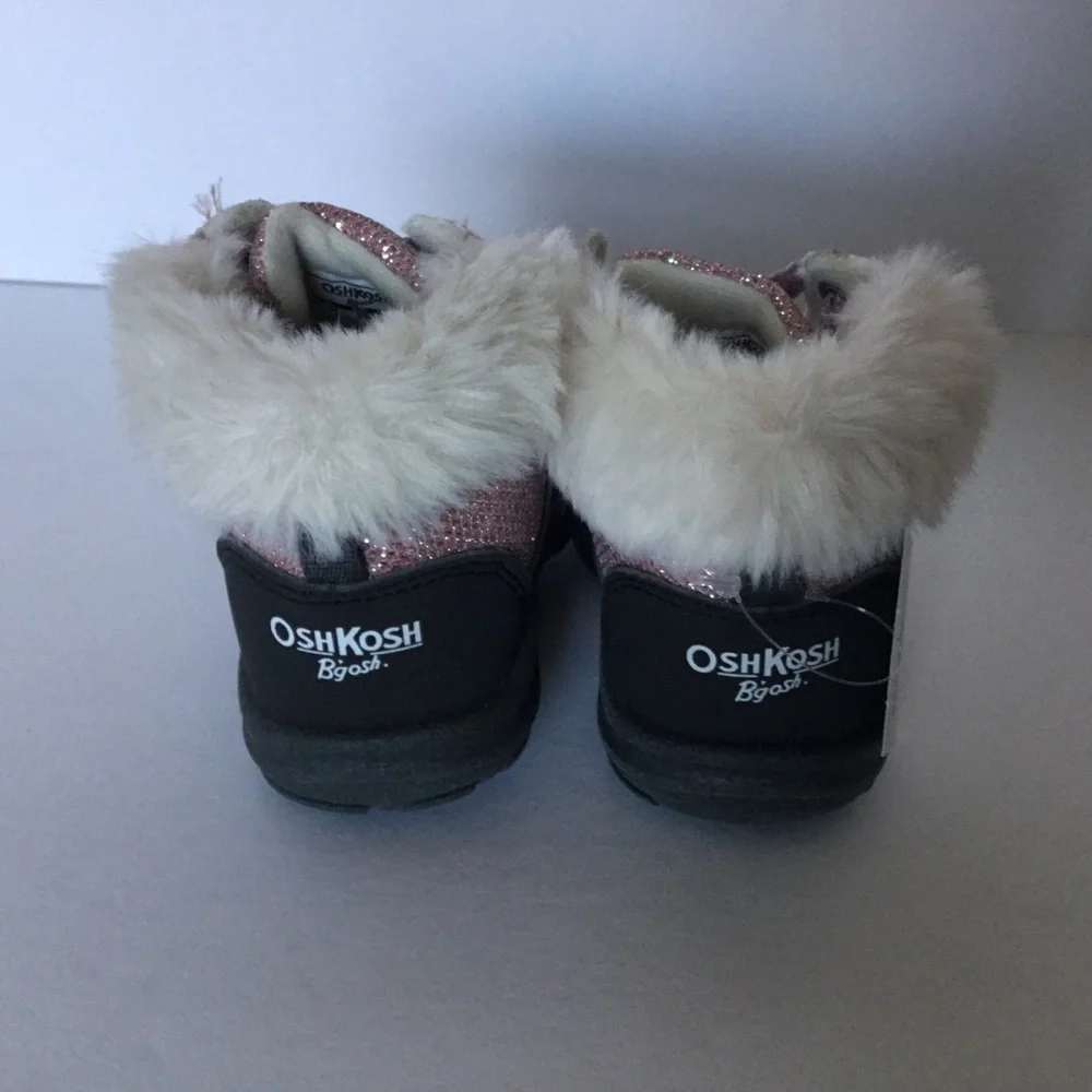 OshKosh B'gosh Ramiro Pink and Black Boots Toddler Size 5‎